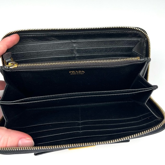 Prada Saffiano Leather Bow Wallet - Picture 6 of 8